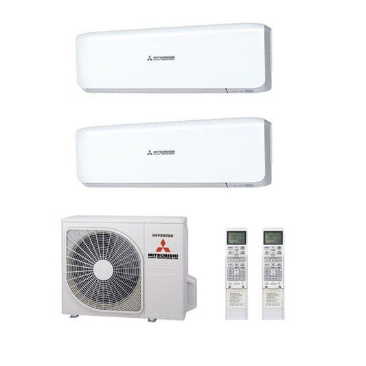 MHI Air Conditioning  Multi Inverter Heat Pump - 2 x  Wall Mounted A+